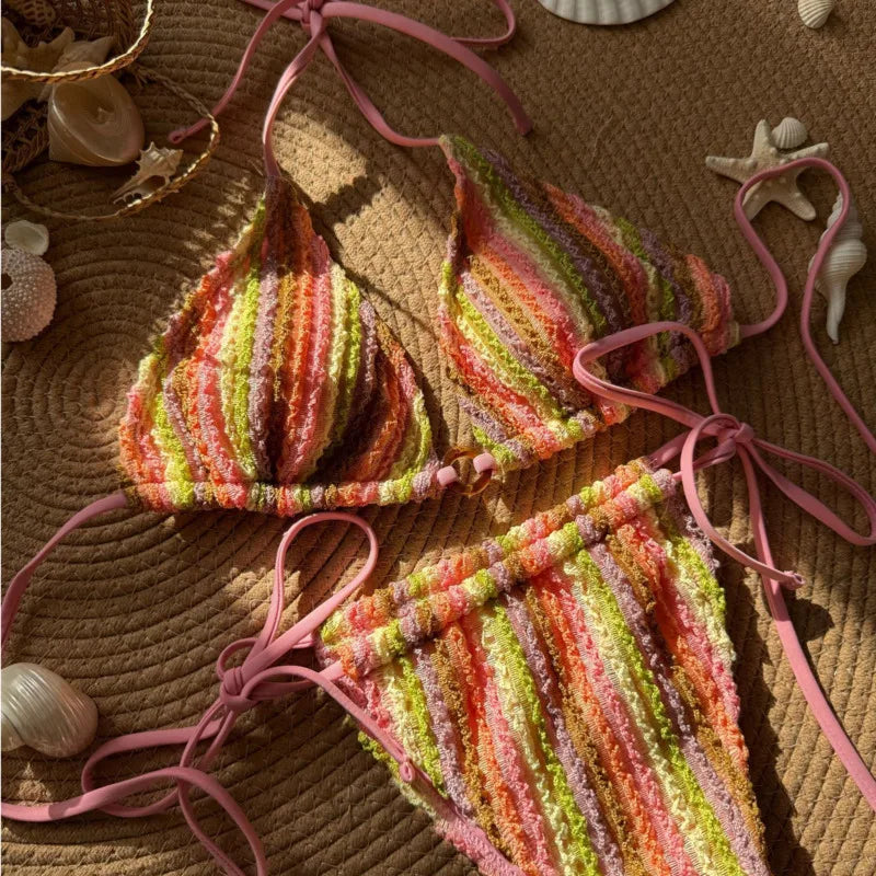Sommerlicher Push-Up-Bikini im brasilianischen Stil – ideal für Strand und Pool