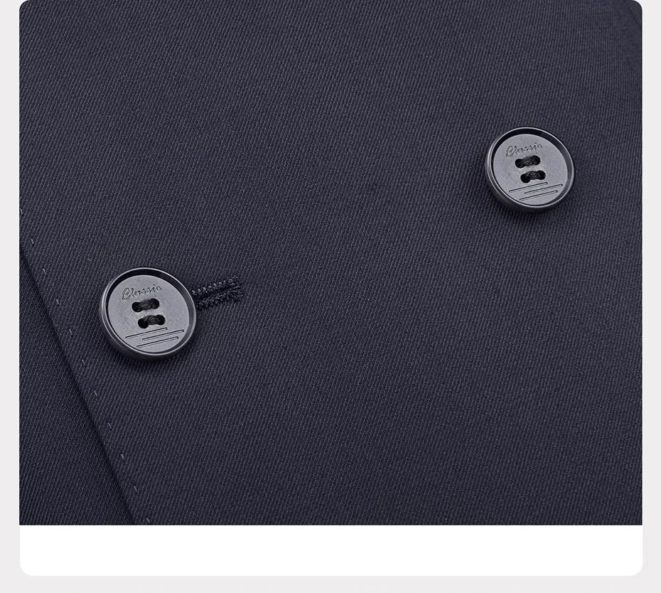Schmal geschnittener Herrenanzug-Blazer mit grauen Streifen und 2-Knopf-Einreiher – ideal für Partys und Hochzeiten, Größe 48