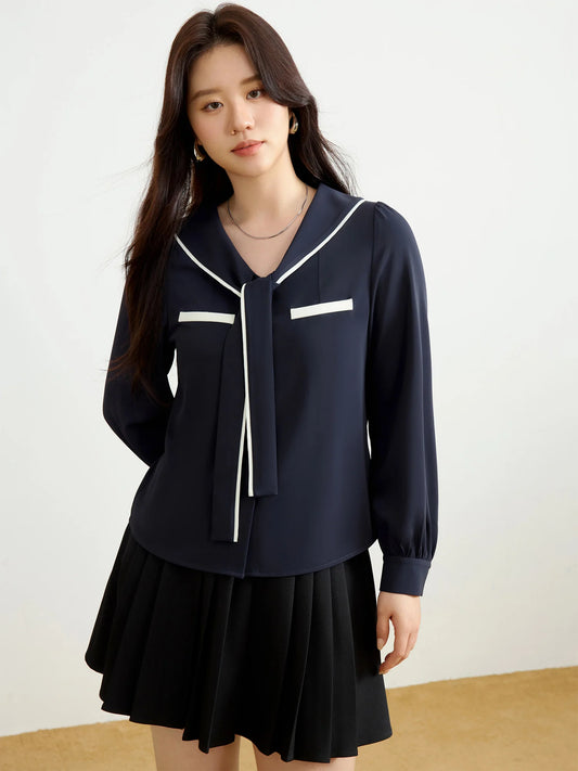 Romantisches Damen-Set im neuen chinesischen Stil: Cardigan-Weste und lockeres, vielseitiges Freizeithemd