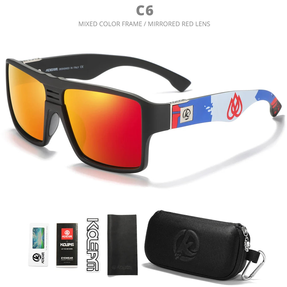 Sonnenbrille quadratisch polarisiert schlagfest antireflektierend Cat.3 Herren