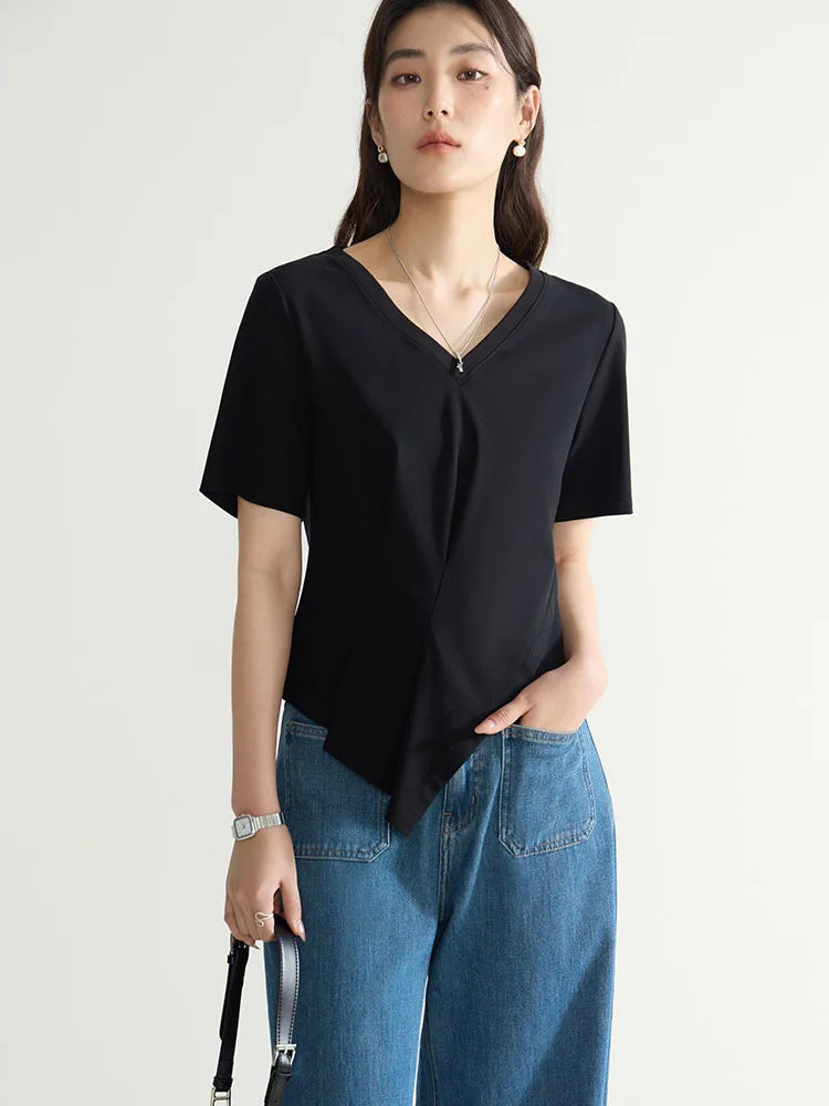 Elegantes Damen-Commuter-Hemd in Übergröße mit schlichtem Revers – ideal für den Sommer