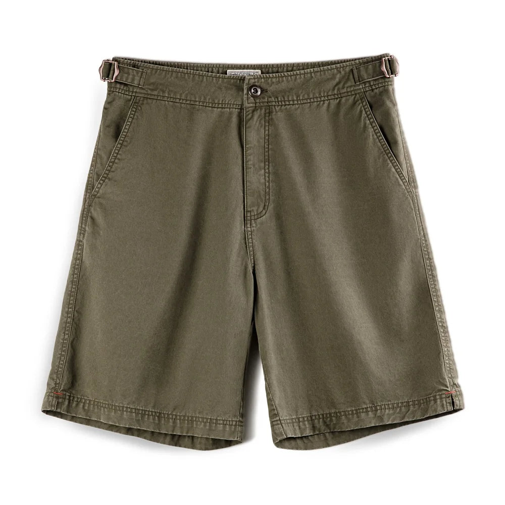 Herren Chino Shorts M51 aus Baumwolle mit verstellbarem Gürtel und Taschen
