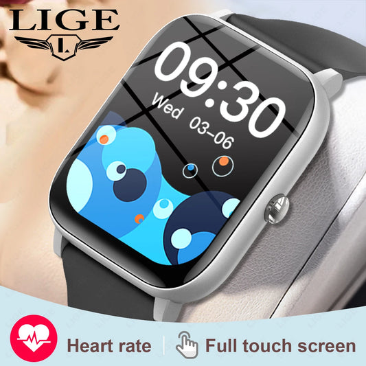 LIGE Voice Calling Smart Watch Ultra 1,85" HD-Bildschirm Schlafgesundheitsmonitor Sport DIY Zifferblätter Smartwatch Wasserdichte Uhren