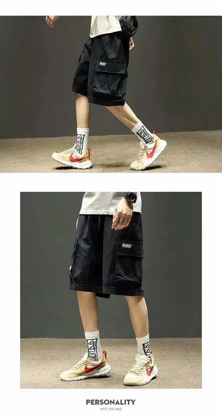 Locker sitzende Jogging-Shorts mit mehreren Taschen und doppelter Schicht für Sport und Freizeit im Freien