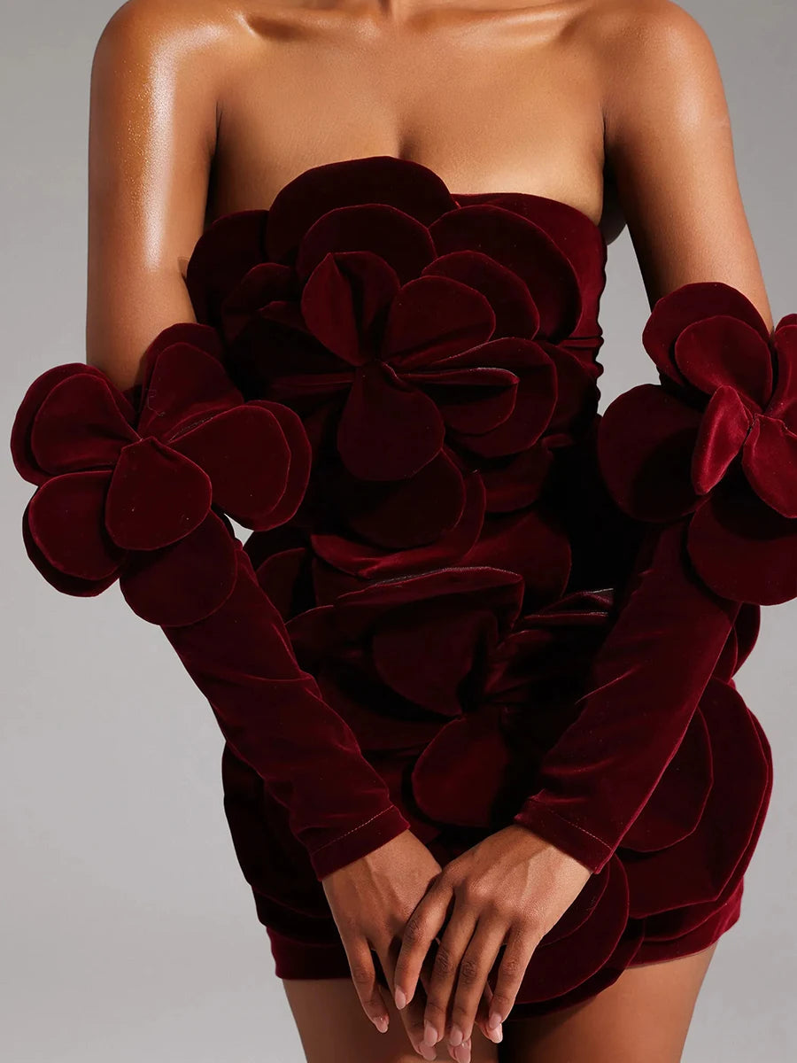 Zweiteiliges Damen-Set mit Rundhals und langen Ärmeln – figurbetontes Oberteil und Minirock mit Patchwork-Diamantenmuster