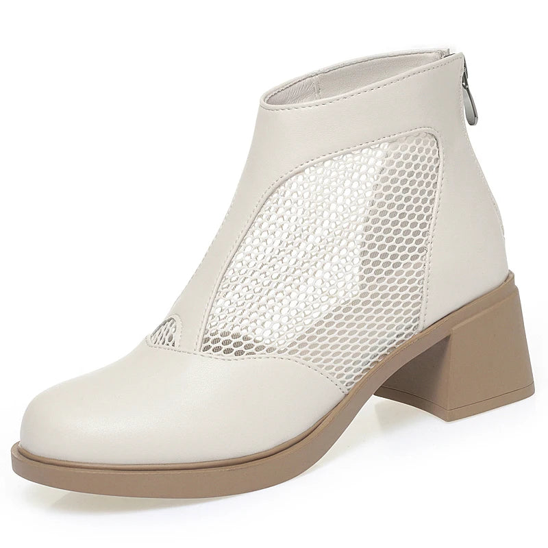 Damen Mesh Stiefeletten Atmungsaktiv Große Größen