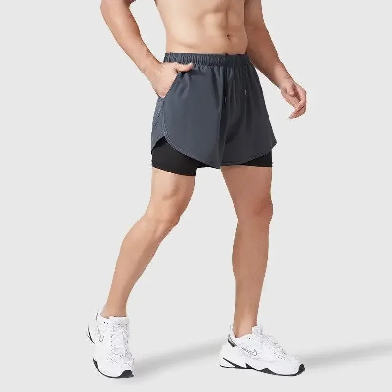Modische Herren-Sommerhose mit Schnürung und großen Taschen – trendige Shorts in Übergröße für junge Männer