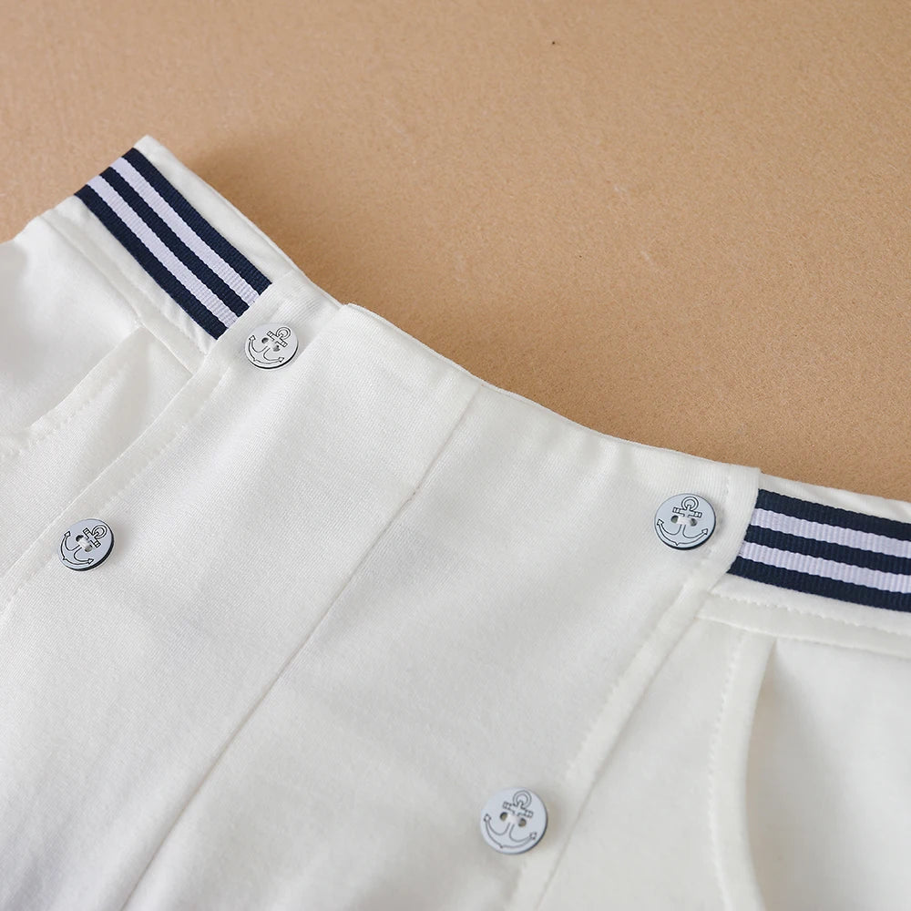 Kinder Mädchen Sommer Shorts Schule Kinder Adrette Elastische Taille Baumwolle Hosen Nette Baby Kleidung