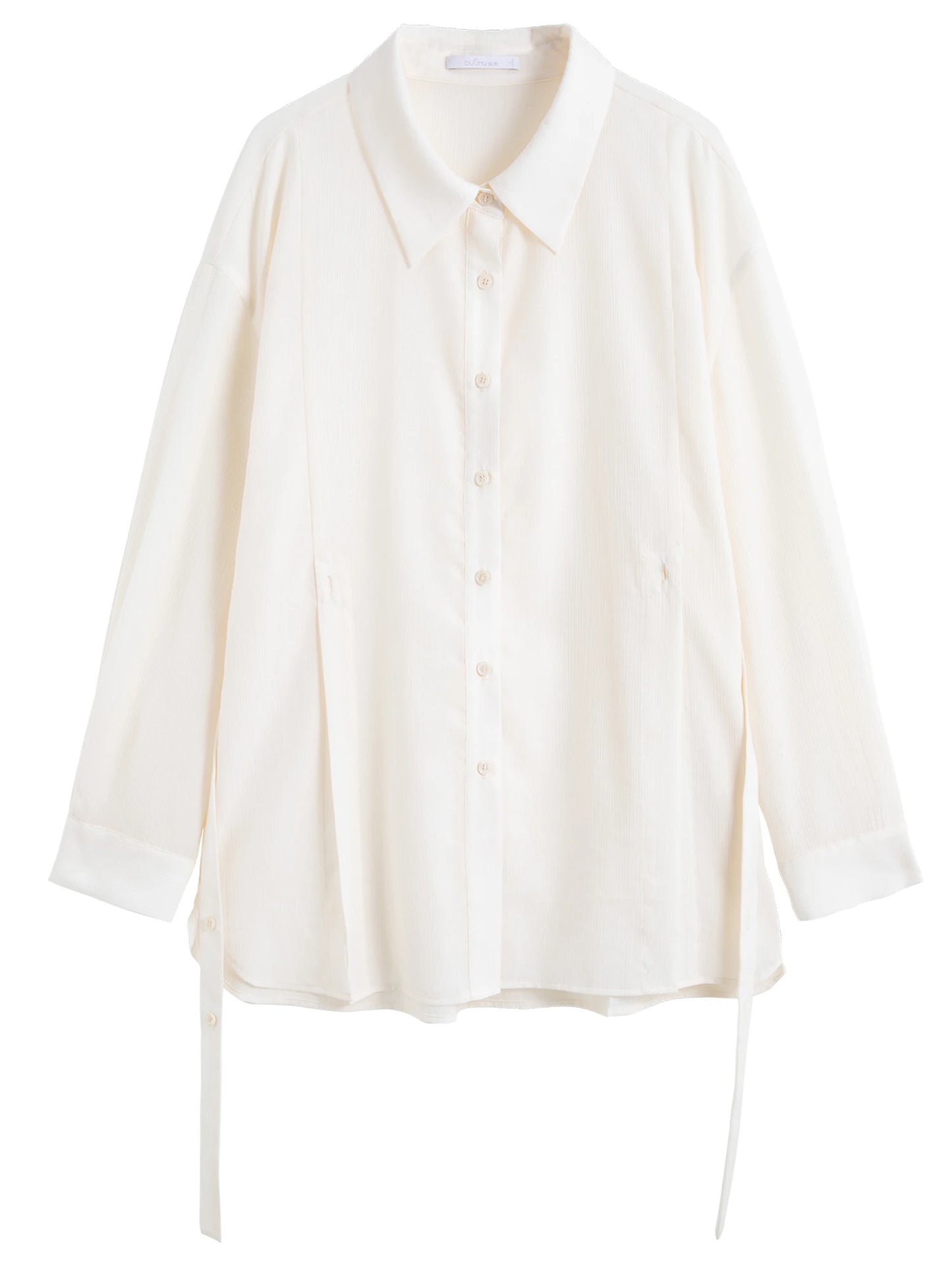Kurzes Damen-Strickshirt mit V-Ausschnitt und Hohldesign – ideal fürs Büro