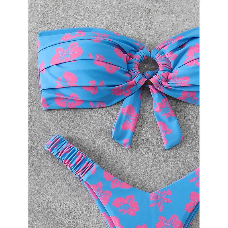 Sommerlicher Push-Up-Bikini im brasilianischen Stil – ideal für Strand und Pool