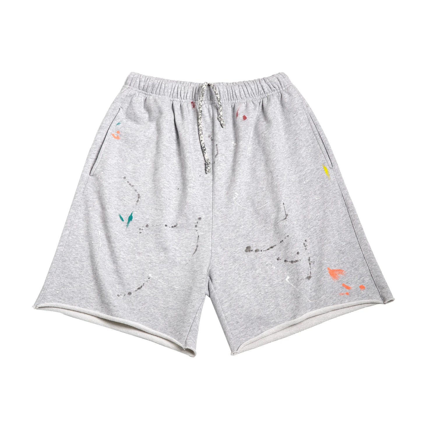 Herren Jogging Shorts in Grau mit elastischer Taille und lässiger Passform