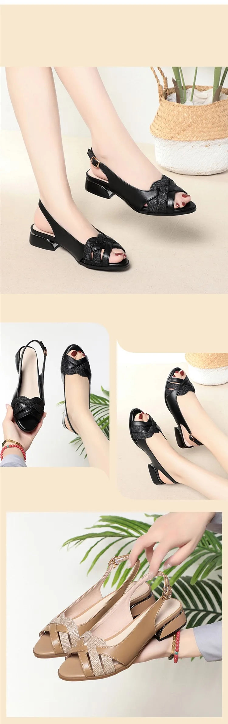 AIYUQI Sandalen Frauen Sommer 2024 Neue Echtes Leder frauen Sandalen Große Größe Fishmouth Mode Kleid Frauen Sandalen