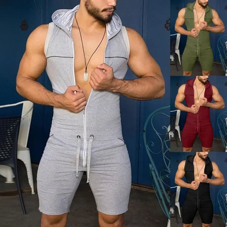 Weite Herren-Sommerhose mit Streifenmuster und Schlitz – lässig und vielseitig für den Alltag