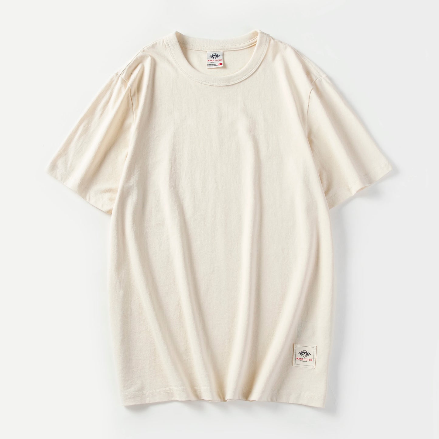 Männer T-Shirt aus einfarbigem Stoff mit kurzen Ärmeln und Casual-Stil