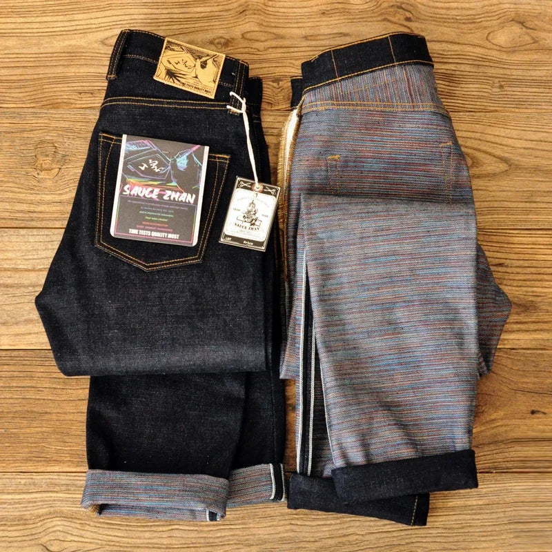 Herrenjeans aus 21oz Rainbow Selvedge Denim im Vintage-Stil für Männer
