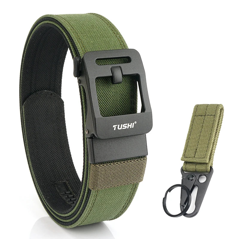 VATLY EDC Rigid Gürtel Herren Nylon Tactical Gun Belt Automatik-Schnalle
