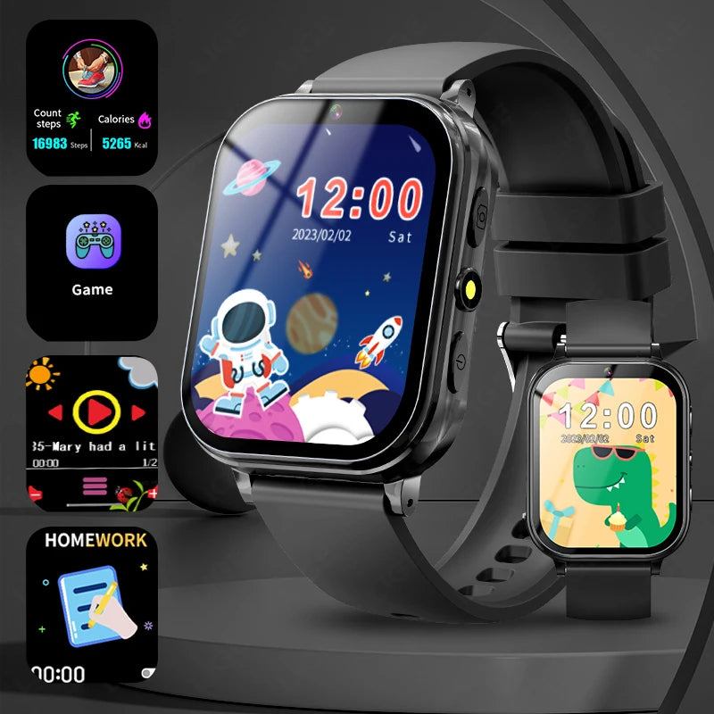 LIGE Kinder-Smartwatch, Alter 3–12 Jahre alt, Kinderuhr, Lernspiel, Kamera, Video, Audio, Geschichte, Kind, Smartwatch, Mädchen, Jungen, Geschenk