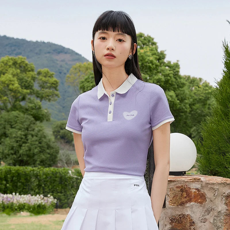 Semir Polo Shirt Frauen cool anti bakteriell schlank süß Stil Sommer neue Farbkontrast Druck Pulloverf Polo