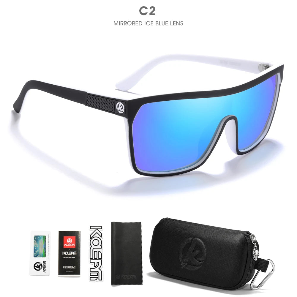 Sonnenbrille einteilig polarisiert UV400 5-Scharnier Herren