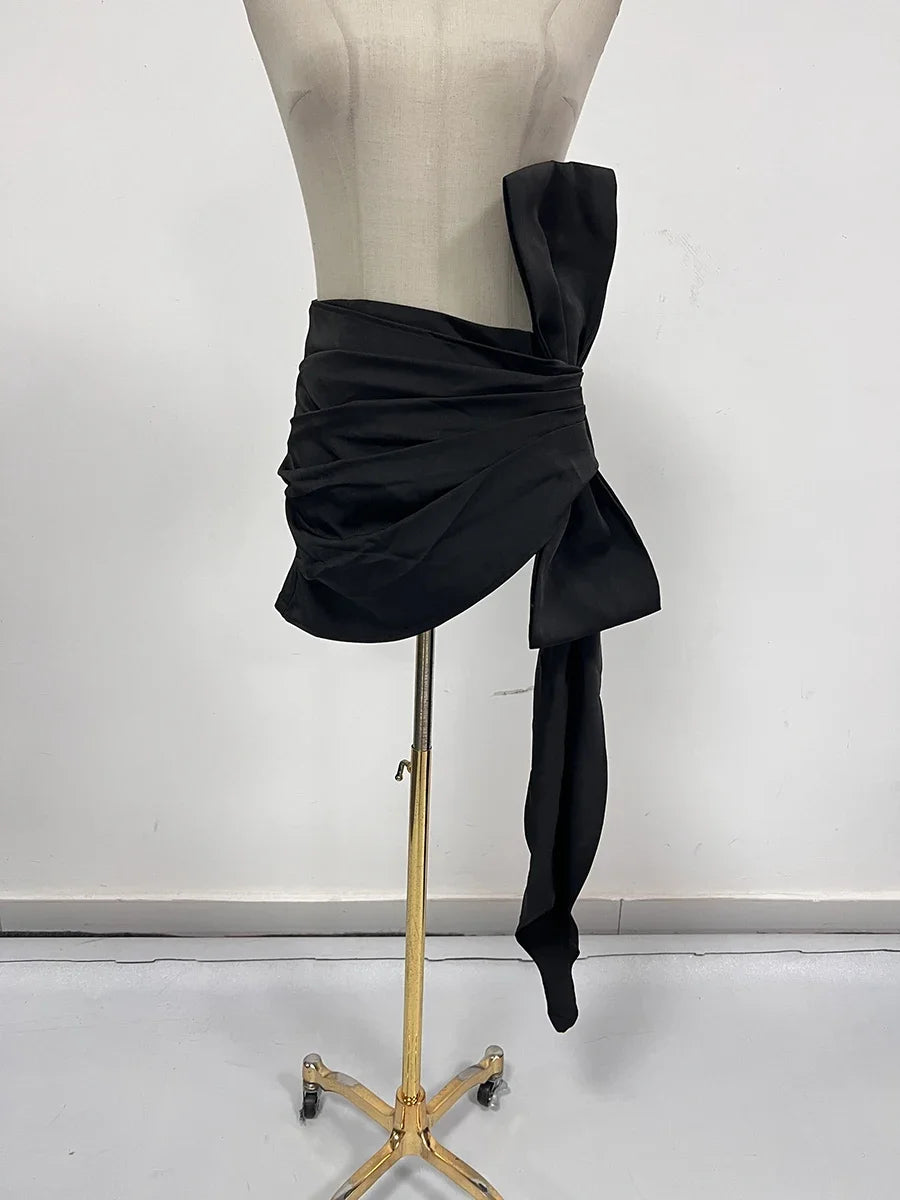 Zweiteiliges Damen-Set mit V-Ausschnitt, Langarm-Patchwork-Jacke und hoch taillierter Hose – stilvoll und modern.