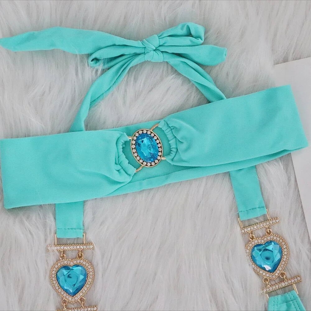 Sexy Bikini-Set mit Push-up und Rock – Perfekt für Strand und Pool
