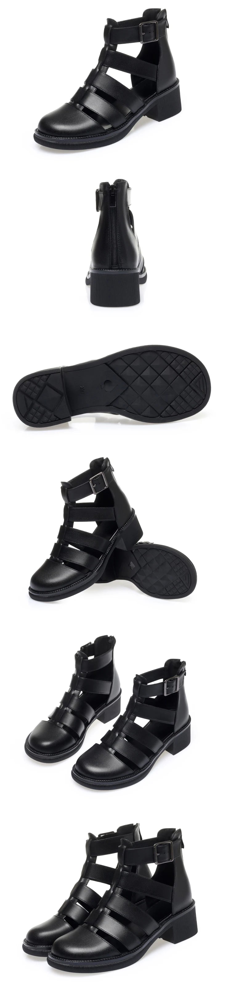 AIYUQI Damen-Sandalen, Sommer, 2022, neue Damen-Sandalen aus echtem Leder, Verschluss, geflochtener Gladiator, rutschfeste, lässige Sandalen für Damen