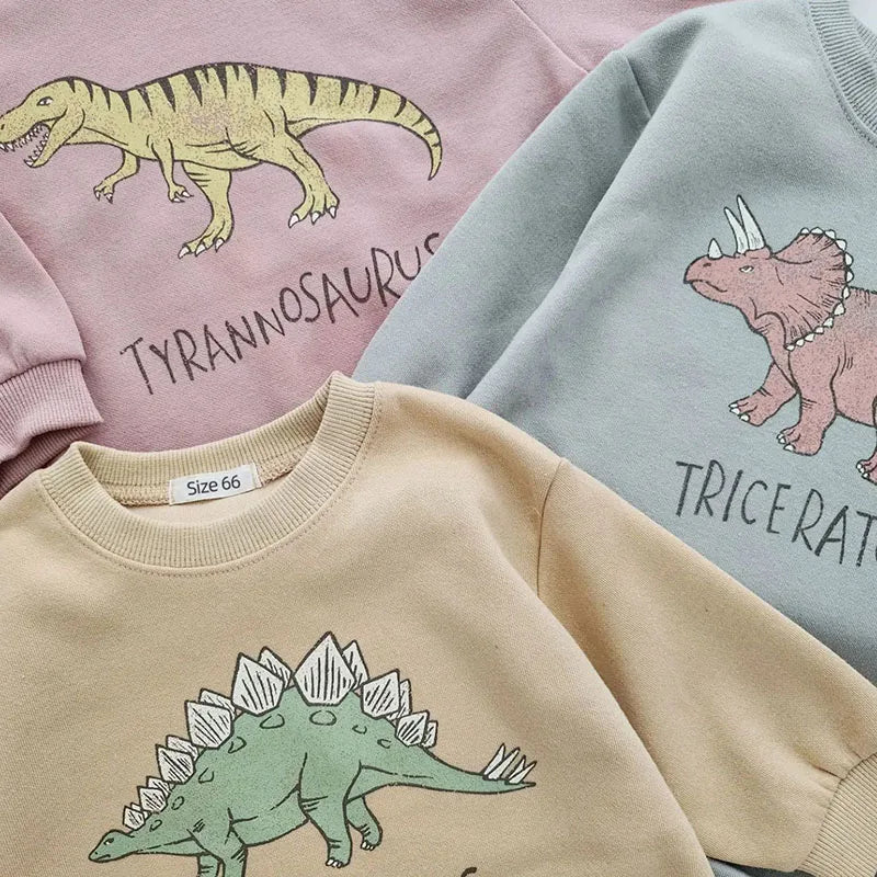 Baby Body aus dünnem Material mit Cartoon-Dinosaurier für Kleinkinder bis 18 Monate