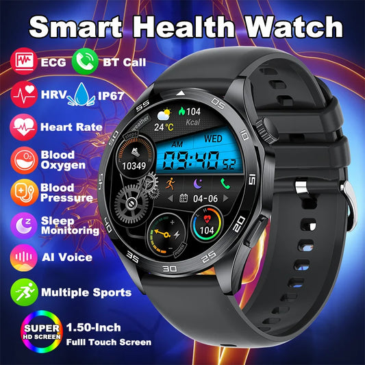 LIGE Micro Physikalische Untersuchung EKG + PPG Männer Smartwatch Bluetooth Anruf Smart Herzfrequenz Blutdruck Blut Sauerstoff Gesundheit Uhr