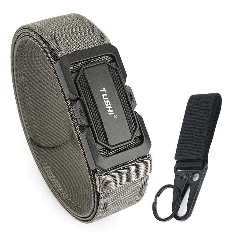 Herren-Gürtel aus Nylon mit Schnellverschluss, elastisch und verstellbar, robuster Outdoor-Alltagsbegleiter