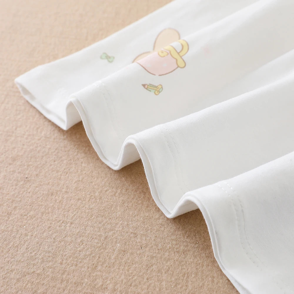 Sommer-Set für Mädchen im Alter von 2–6 Jahren mit weißem Oberteil und grünem kariertem Rock-Kombination für Kinder im Preppy-Stil mit kurzen Ärmeln