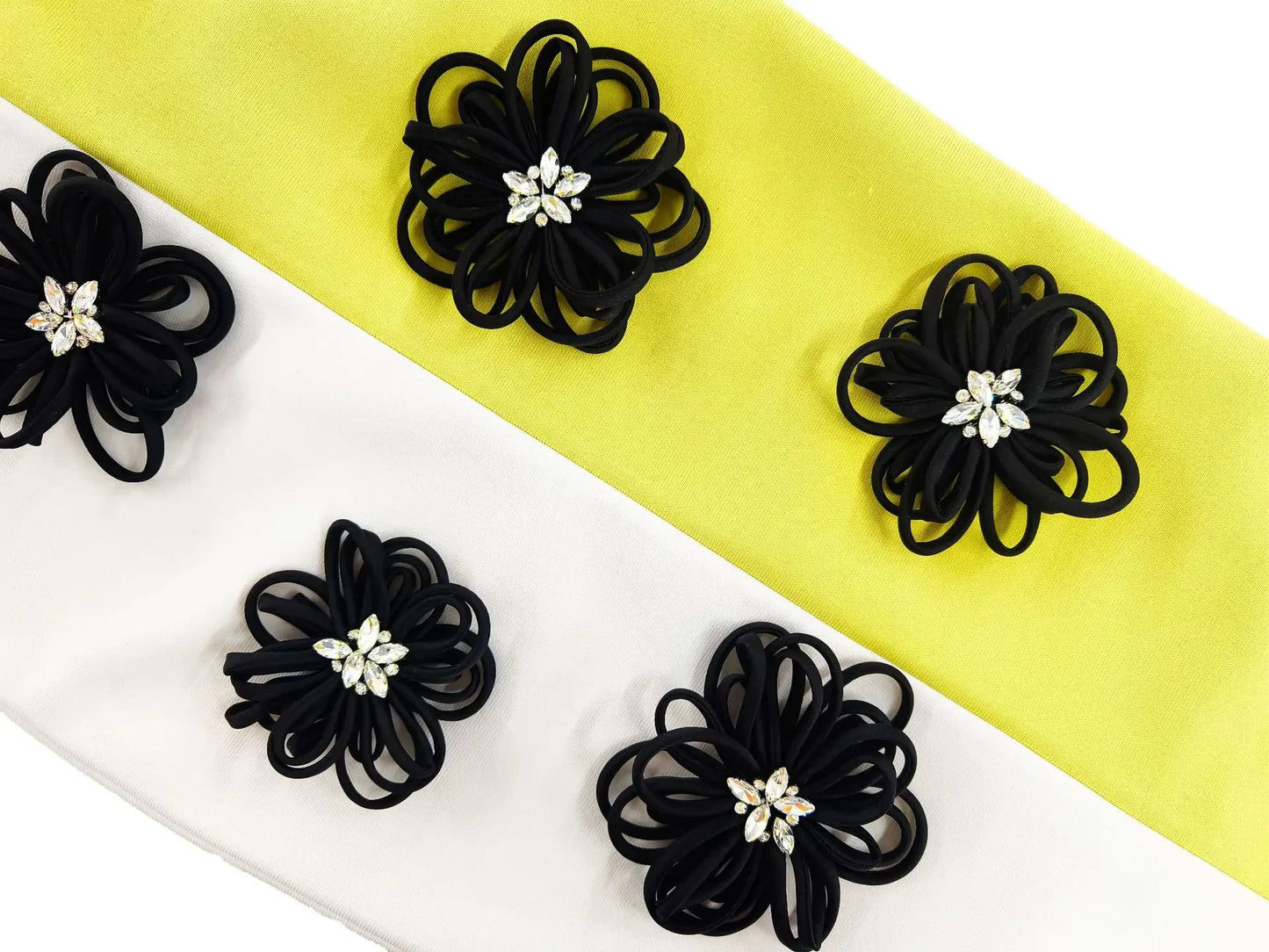 Ärmelloses Midikleid mit Polka-Dots und Patchwork-Spitze im Colorblock-Design für Damen mit Halterneck