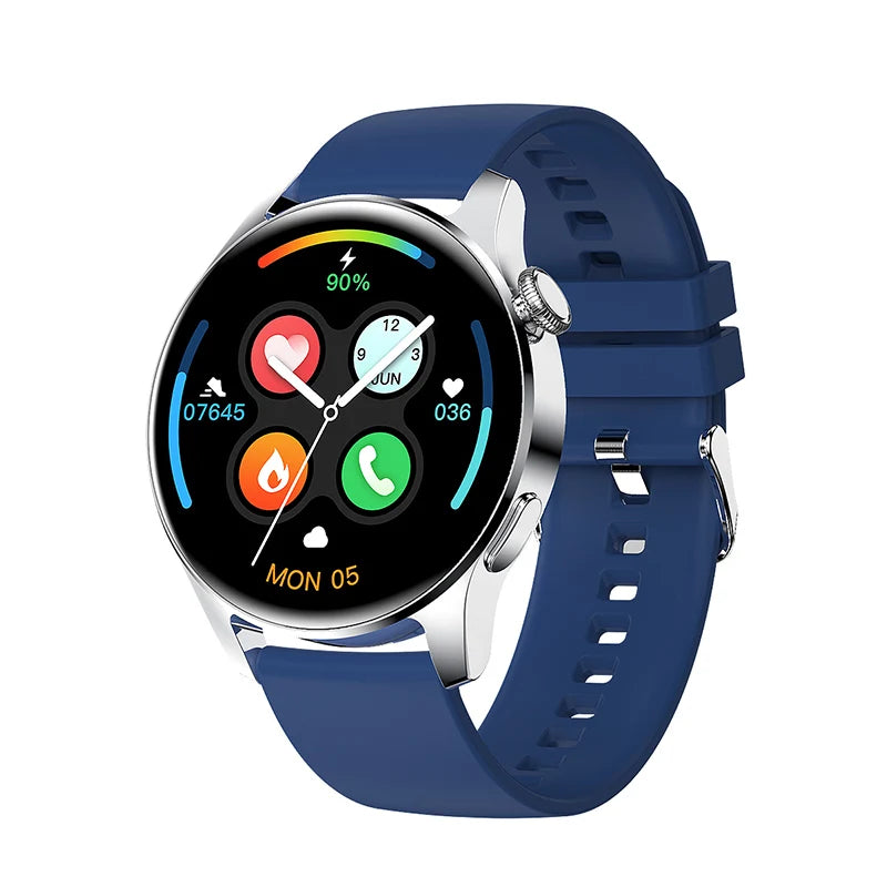 Männer Smartwatch mit Bluetooth Anruf und Fitness Herzfrequenz Monitor