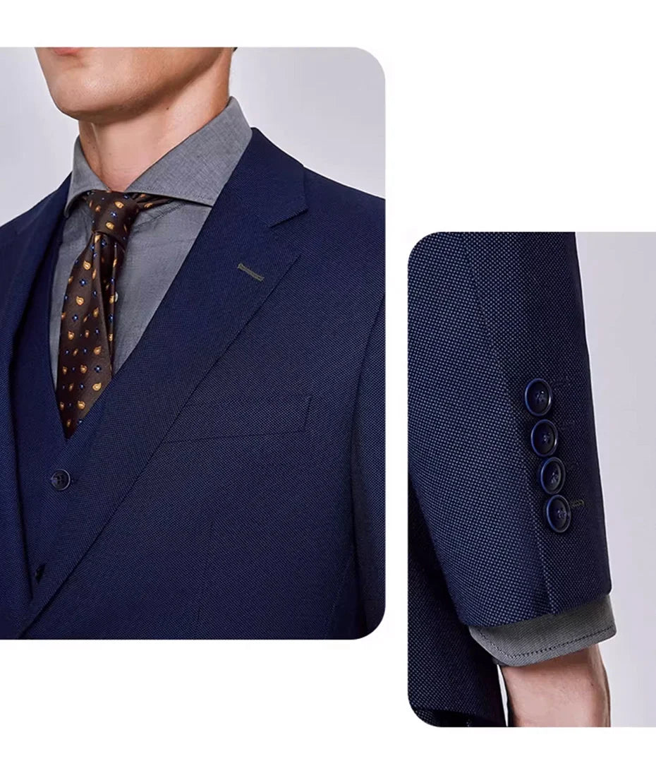 Graues Slim-Fit-Anzugset für Herren – Eleganter Blazer mit Hose für Hochzeiten und formelle Anlässe
