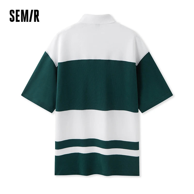 Semir Popeye Collaboration Poloshirt Herren 2025, Sommer, neuer Paar-Stil, übergroßes Polo-Top