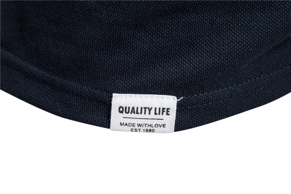 Herren Polo Shirt aus Baumwolle mit Kurzarm und Tasche für lässige Anlässe