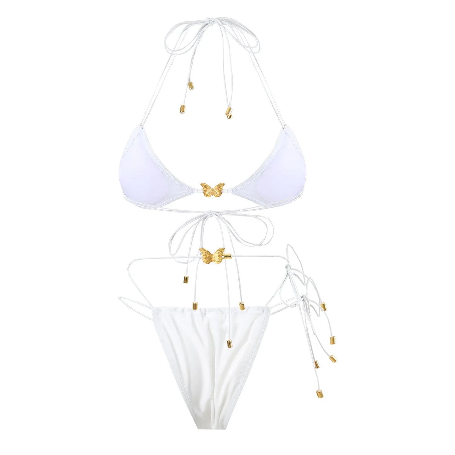Dreiteiliges Damen-Bikini-Set im brasilianischen Stil – ideal für Strand und Pool