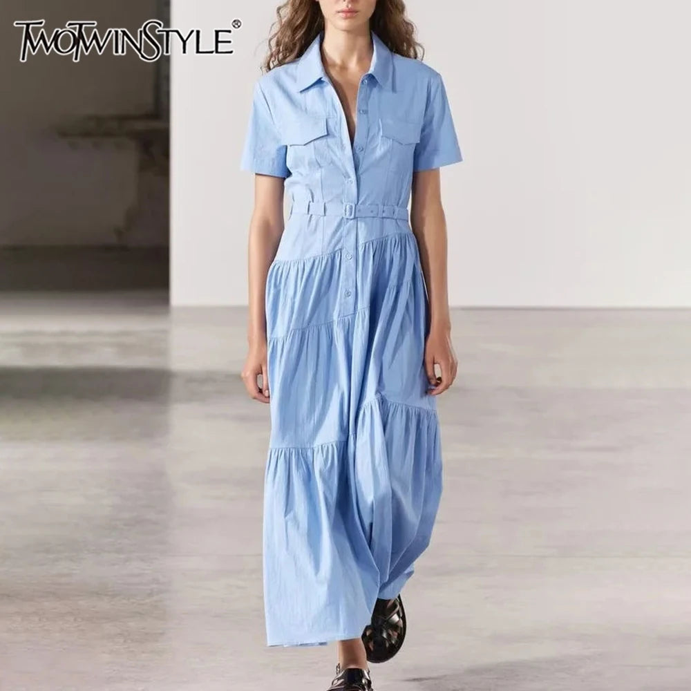 Schulterfreies ärmelloses Patchwork-Kleid mit Hohldesign für Damen – figurbetont und stilvoll
