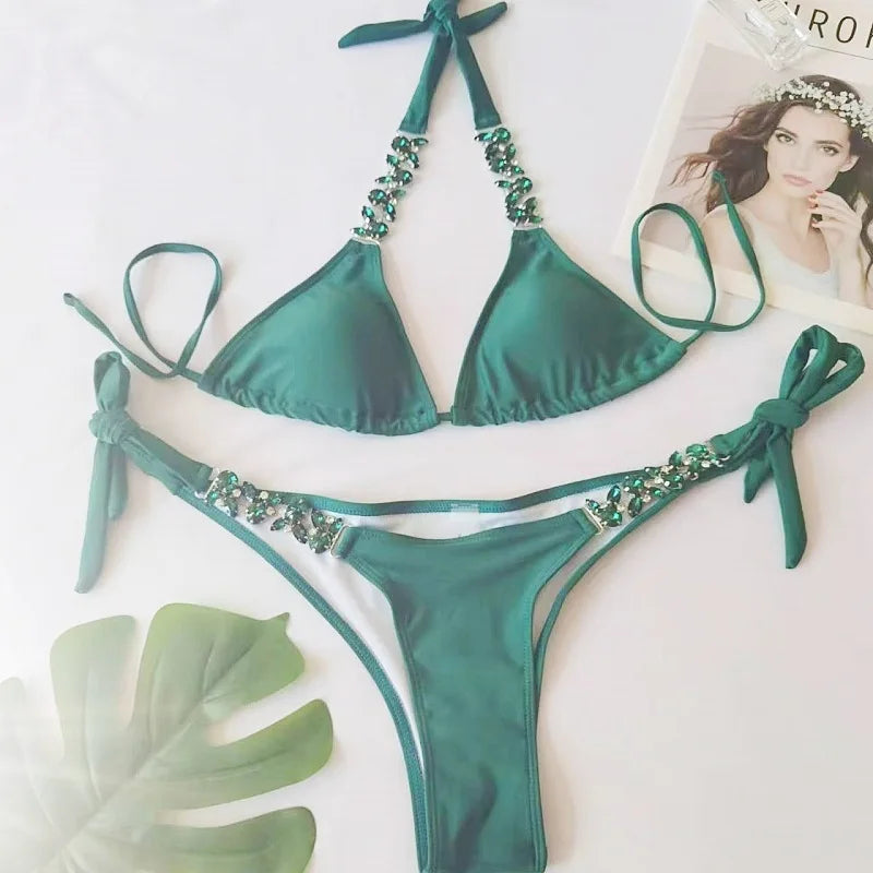 Sexy Damen-Bikini-Set mit vier Teilen – ideal für Strand und Pool