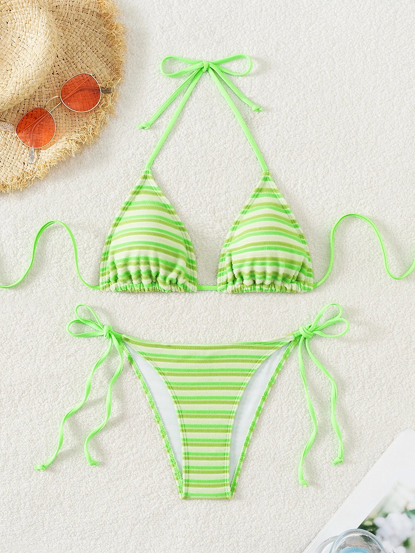 Floraler Push-Up-Bikini im brasilianischen Stil für Damen – ideal für Strand und Pool