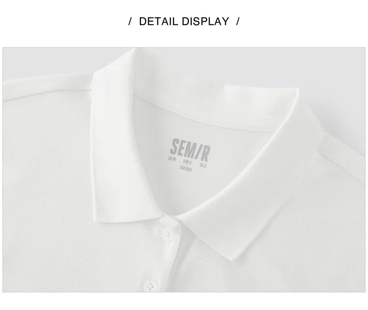 Semir Poloshirt für Damen, schick, kühles Gefühl, antibakteriell, schmale Passform, 2022, neuer Sommer, bestickter Pullover, lässig für den Alltag