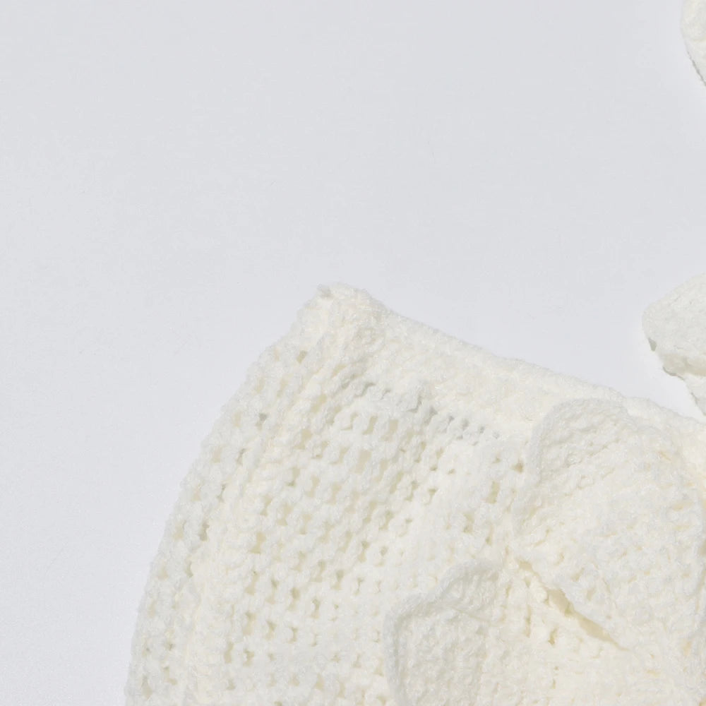 Eleganter Damen-Minirock mit Patchwork-Design und Rüschen, hoher Taille und figurbetonter Passform