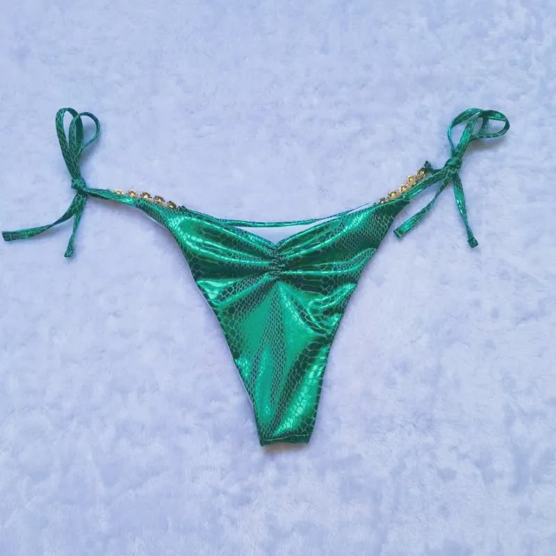 Dreiteiliger Damen-Bikini im brasilianischen Stil – ideal für Strand und Pool