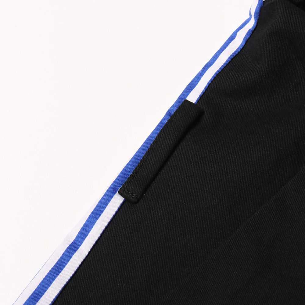 Colorblock-Denim-Blazer für Damen mit Notch-Kragen und Kettendetail – Langarm-Patchwork-Design für einen schicken Look