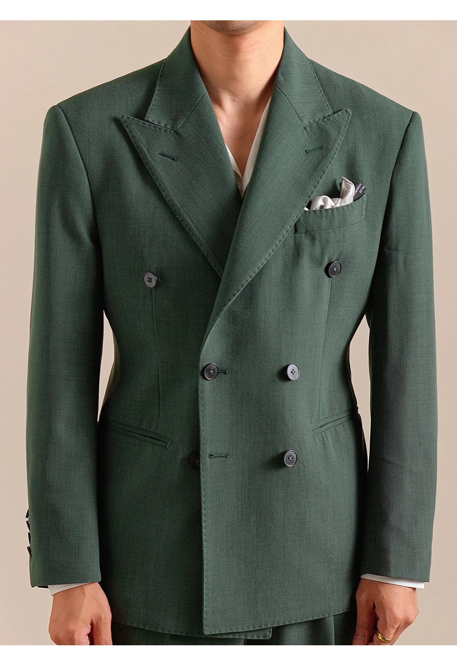 Eleganter Herrenanzug in Slim-Fit mit Blazer, Weste und Hose in Tiefblau – ideal für Hochzeit oder Business.