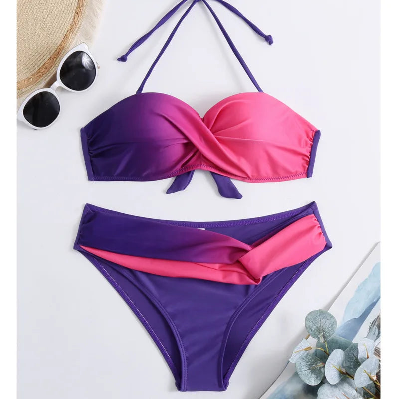 Sexy Bikini-Set für Damen mit Push-up-Effekt – ideal für Strand und Pool