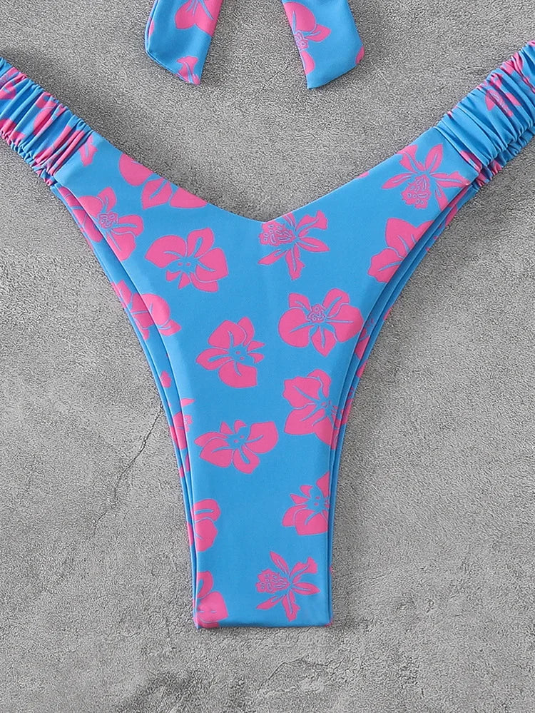 Sommerlicher Push-Up-Bikini im brasilianischen Stil – ideal für Strand und Pool