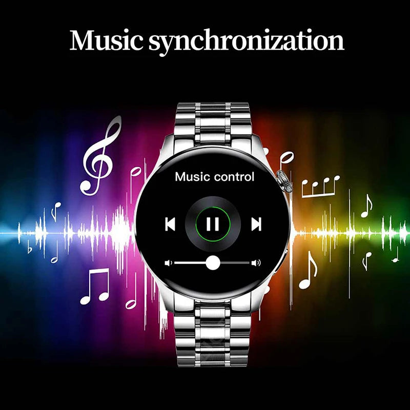 Männer Smartwatch mit Bluetooth Anruf und Fitness Herzfrequenz Monitor