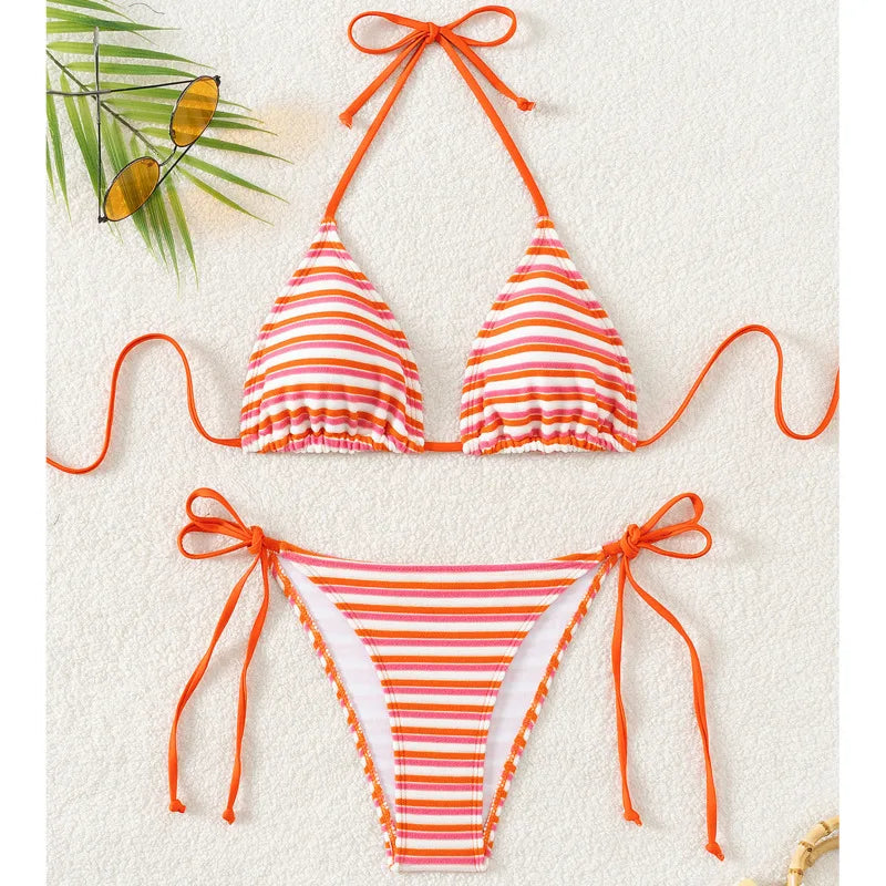 Floraler Push-Up-Bikini im brasilianischen Stil für Damen – ideal für Strand und Pool