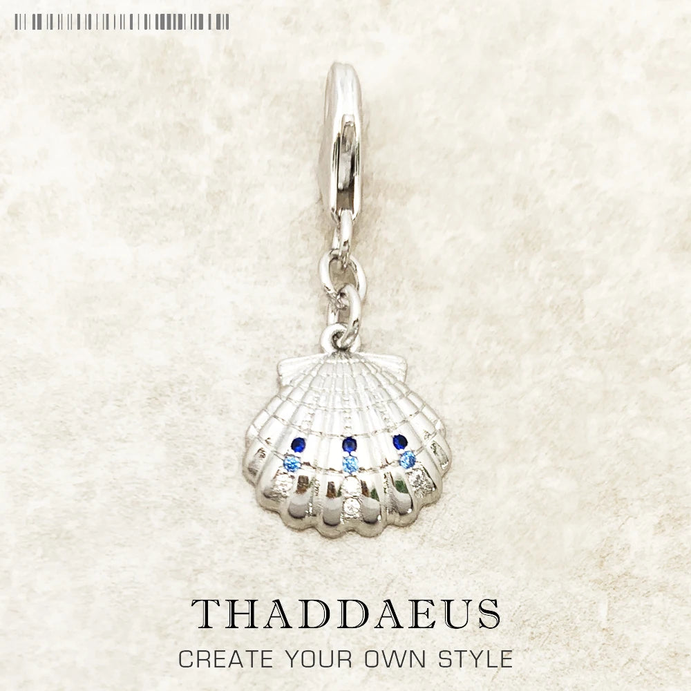 Damen-Charm-Anhänger Muschel Sommer maritim aus Sterlingsilber