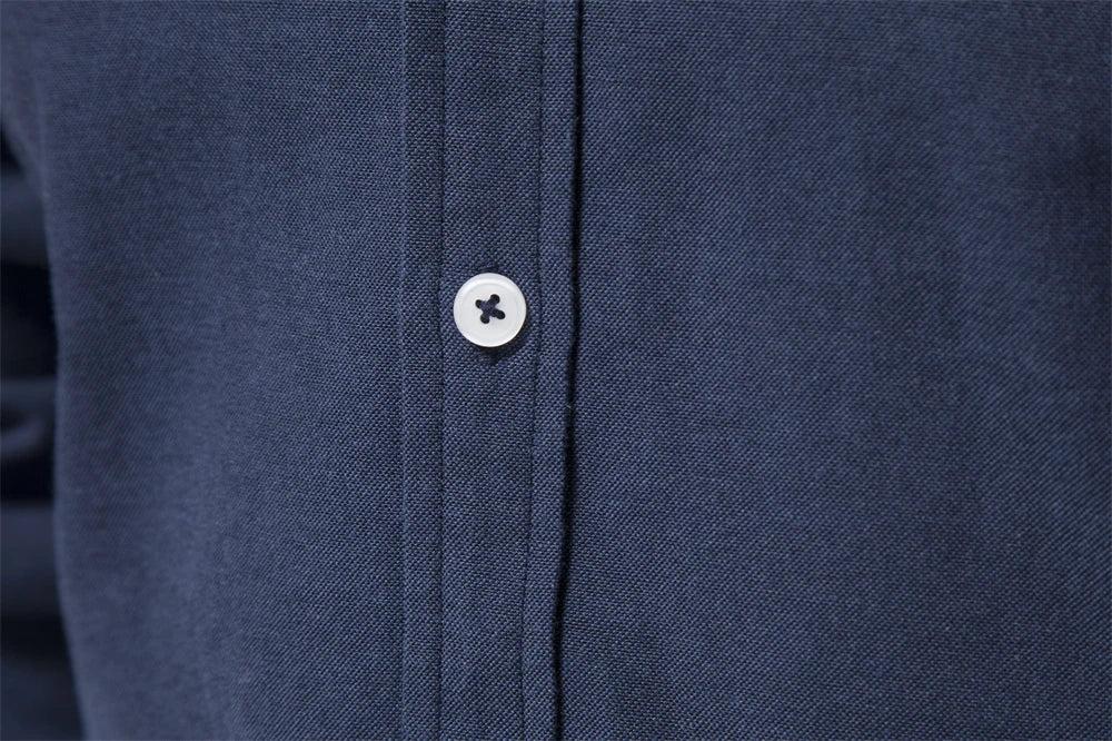 Herren Oxford Hemd aus Baumwolle mit langen Ärmeln für Casual-Look
